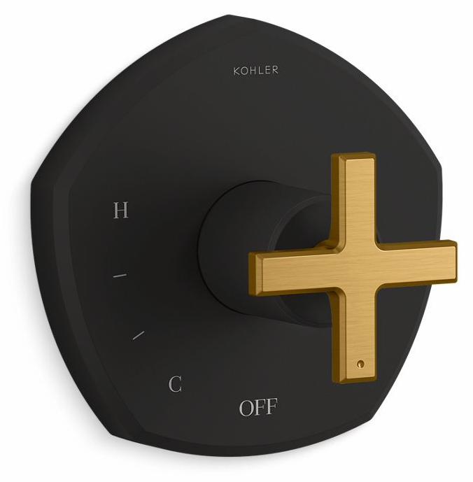 Occasion Rite-Temp Valve Trim with Cross Handle