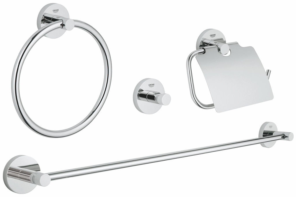 Essentials Master Bathroom 4-in-1 Accessories Set