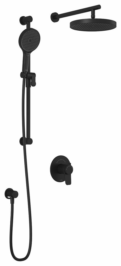 Moroka TCD1 Plus Thermostatic Coaxial Shower System with Wall Arm (less valves)