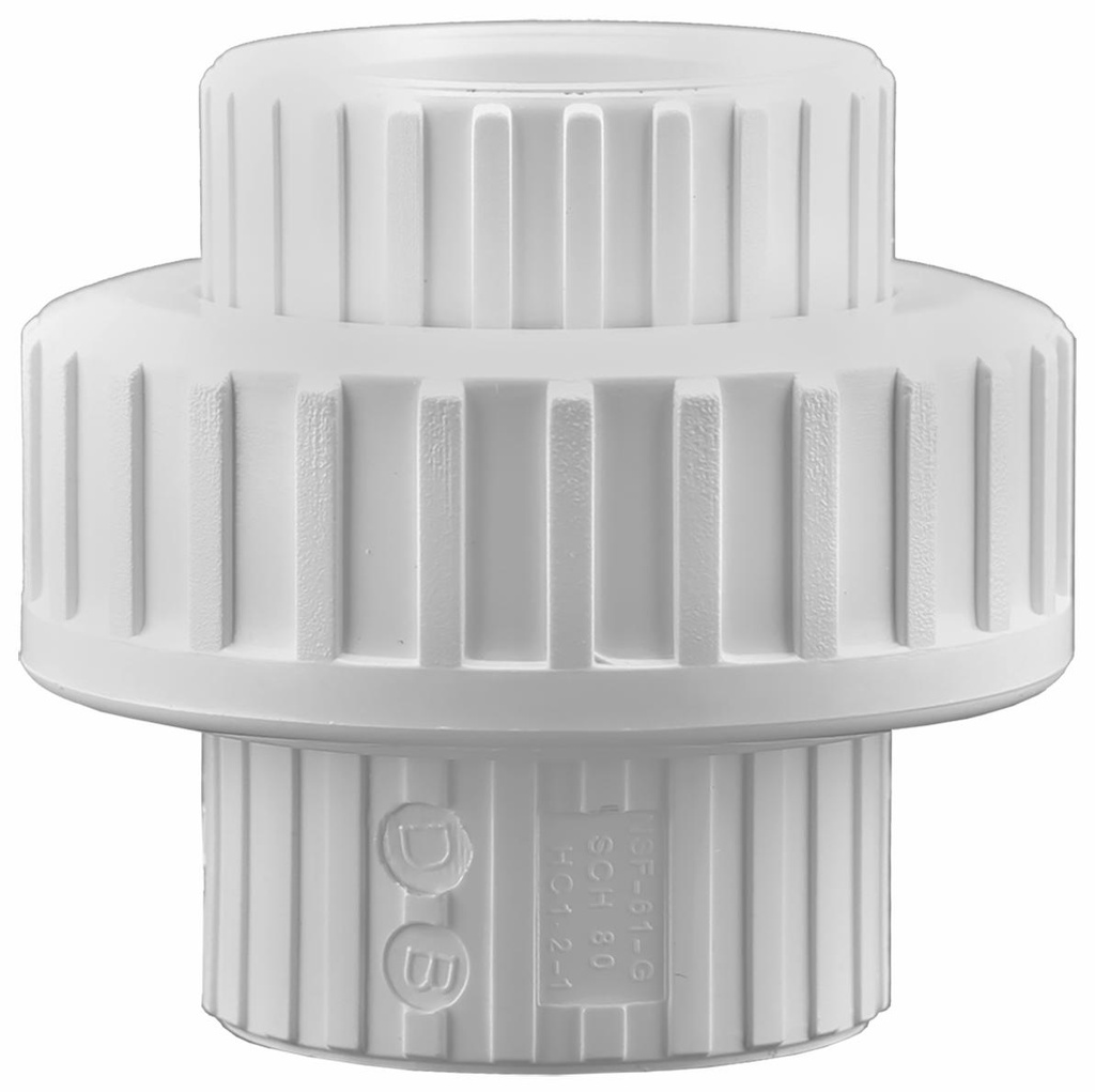 457-015 - '1-1/2" Slip x Slip Union O-Ring Type - Schedule 40 PVC'