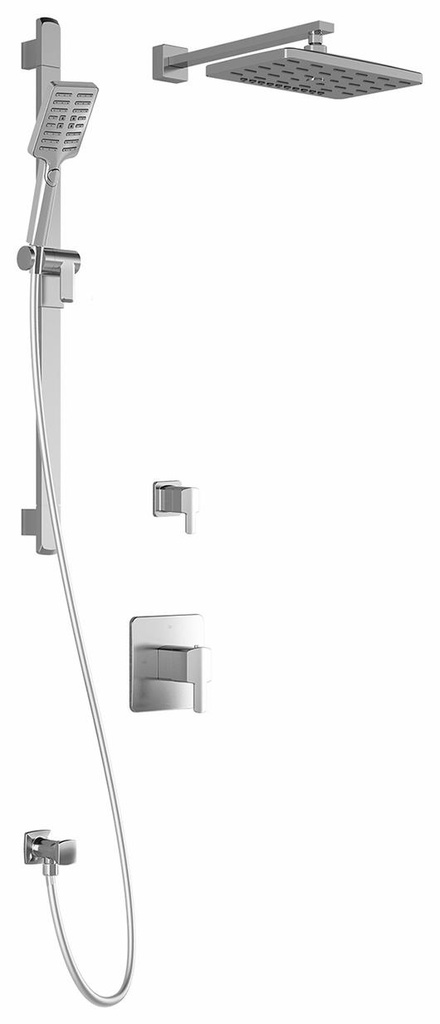Grafik T2 Premia Thermostatic Shower System with Wall Arm