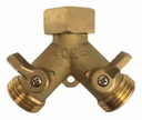 Valved Y Connector, Male Water x (2)Female Water