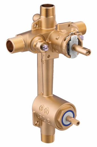 Rough-In for Posi-Temp Tub/Shower with Integrated Diverter and Spout (Copper)