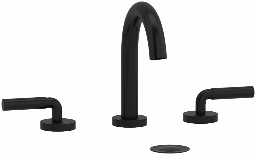 Riu Widespread Bathroom Faucet with C-Spout with Lever Handles 1.2 GPM