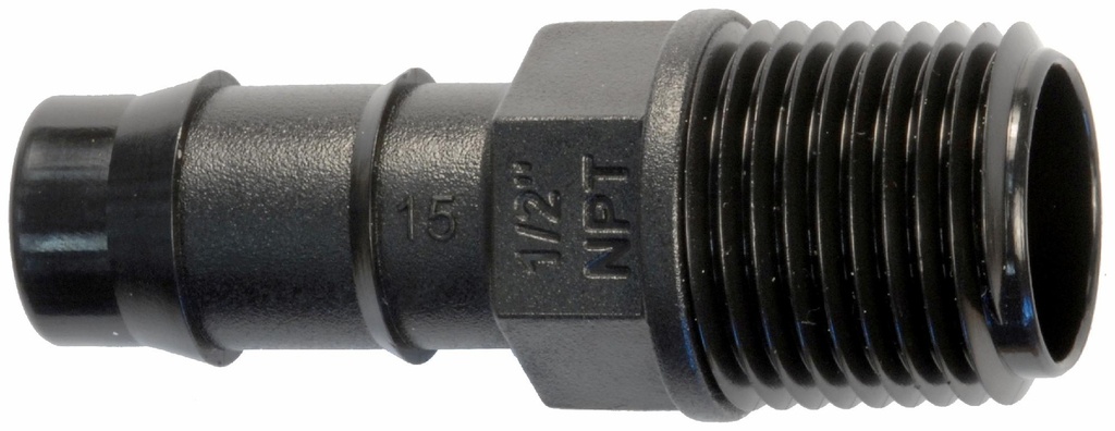 DB 1/2" MPT Adpt x 15mm ID