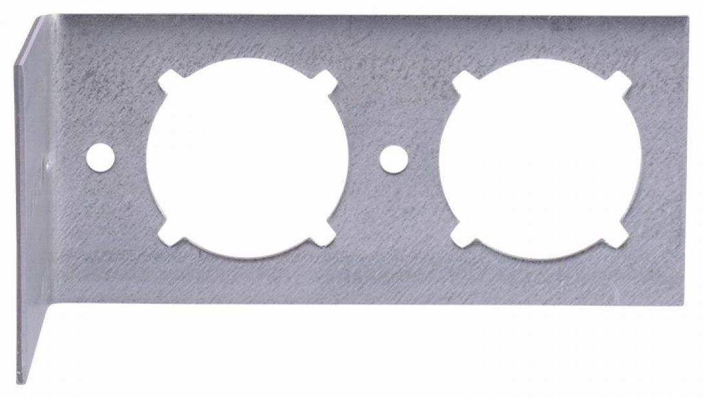 Galvanized Stub Flat Bracket With Keyed Holes