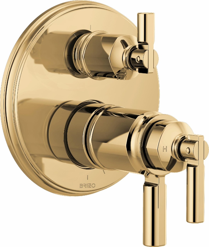 Invari TempAssure Thermostatic Valve Trim with 3-Function Integrated Diverter