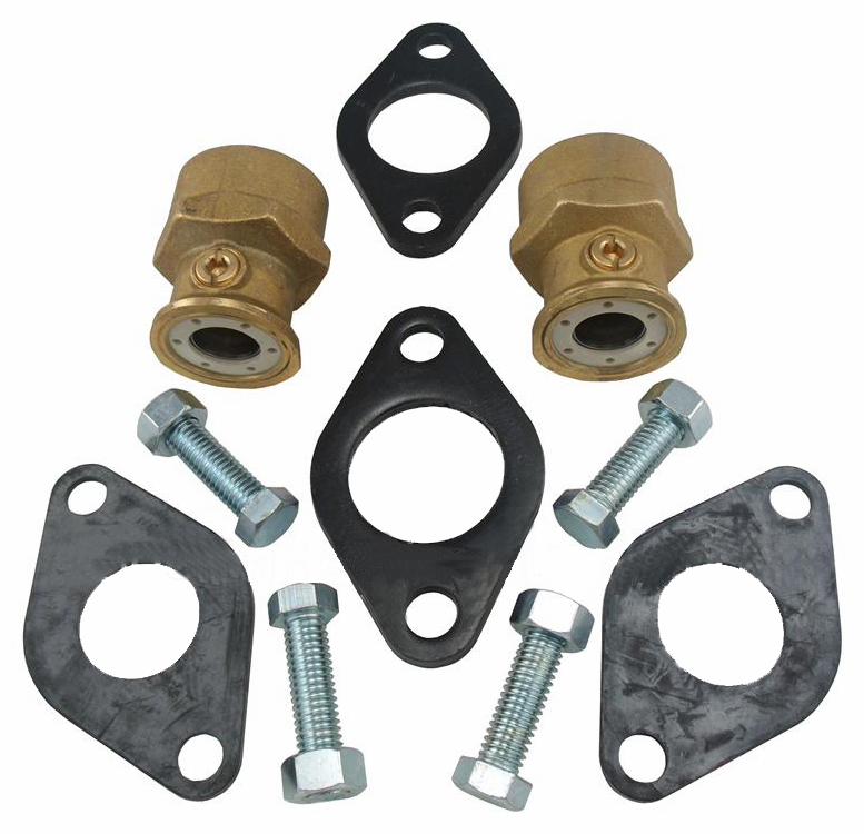 1-1/4" NPT Bronze Isolation Flange Set
