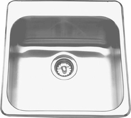 [4407320] 20" 3-Hole 1 Bowl Drop-In Kitchen Sink