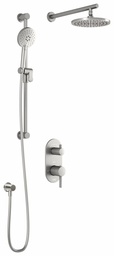 [3742660] RoundOne TD2 Thermostatic Integrated Diverter Shower System with Wall Arm
