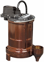 [1582690] 1/3 HP 1-Phase 115V Cast Iron Effluent Pump Manual with 25' Cord