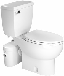 [7005051] SaniAccess2 Elongated Toilet Combo with Macerating Pump for Half Bathroom Application