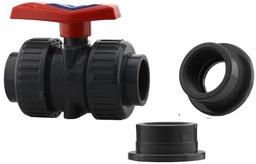 [7642261] PVC Ball Valve 2" FPT or Slip Union