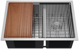 [4424950] Hand Fabricated 2 Bowl Under Mount Sink