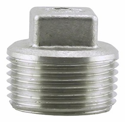 [7110965] SS316P-10 - '1" 316SS Cored Plug Iso4144'