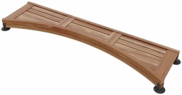 [6459804] 60" Curved Teak Shower Seat