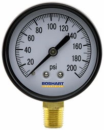 [6649912] PG25-200 - '2.5" Dry Gauge 1/4" Lm 0-200'