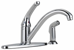 [3060129] Single Handle Kitchen Faucet with Separate Spray (Wholesale Packaging)