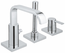 [3099908] 3-Hole Single-Handle Deck Mount Roman Tub Faucet with Hand Shower
