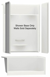 [6450245] KDS 3448 AFR Center Drain Pinned Shower Base with LH Seat