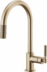 [3051083] Litze Kitchen Faucet with Pulldown Spray Arc Spout and Knurled Handle