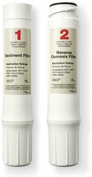 [3974037] REPLACEMENT FILTER KIT FOR RO FILTER SYSTEM. INCLUDES NO. 1 SEDIMENT FILTER AND NO. 2 REVERSE OSMOSIS FILTER AND FLOW CONTROL SCREEN.