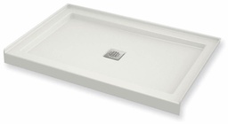 [6451718] B3Square 4832 Center Drain Alcove Shower Base