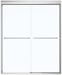 [6457280] Kameleon 51-55" x 71" Alcove Sliding Shower Door with Towel Bar