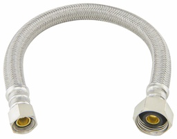 [1690010] 12" Flexible Faucet Connector 3/8" Comp x 1/2" FIP