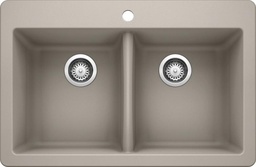 [1217850] Horizon 2 Bowl Drop-In Silgranit Sink