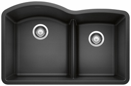 [1215998] Diamond U 1.75 Bowl Low Divide Undermount Silgranit Sink
