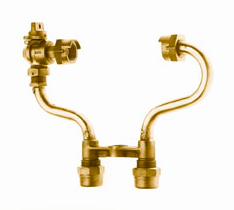 [2312914] N/L 10"H 1" VERT STR -  1" CB x 1" CB - F/PORT B/V & DUAL CHK/V w/TEST PORT - TALL CAPS