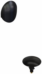 [7546750] Clicker Waste & Overflow Trim Kit with Round Slide-On