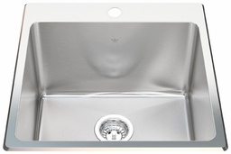 [4405560] Steel Queen 20-1/8" 1-Hole 1 Bowl Drop-In Kitchen Sink