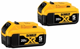 [4473030] 20V MAX* XR 20V Battery, 5.0-Ah, 2-Pack