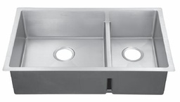 [4425100] Hand Fabricated 10mm Radius 1.5 Bowl Undermount Sink - Low Divide