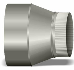 [5645208] 14"-12" Pipe Reducer on Center 3" Long 26ga