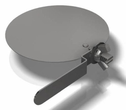 [5645756] 4" Pipe Damper Single Stem 26ga