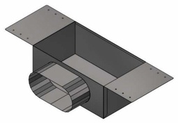 [5638380] 3" x 6" to 3" x 10" Oval Stack Head 30ga
