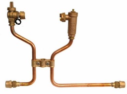 [2312826] N/L 15"H 5/8 x 3/4" STRGT L-STR with 15" EXT - 3/4" CB x 3/4" CB - F/PORT B/V & DUAL CHK/V with TEST PORT