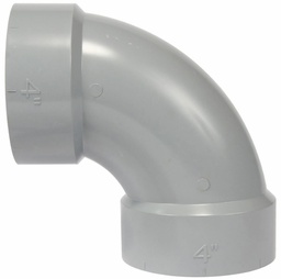 [7583106] 4"x90D PVC DWV ELBOW HxH SYSTEM XFR
