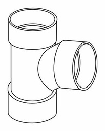 [7583322] 6" PVC DWV SAN TEE HxHxH SYSTEM XFR