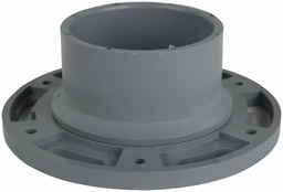 [7584254] 4"x3" PVC DWV ADJ. CLOSET FLANGE W/ MLD TEST PLATE SYSTEM XFR