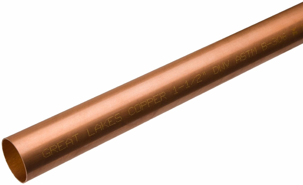 12  LEN  1-1/4 DWV    HARD COP TUBE
