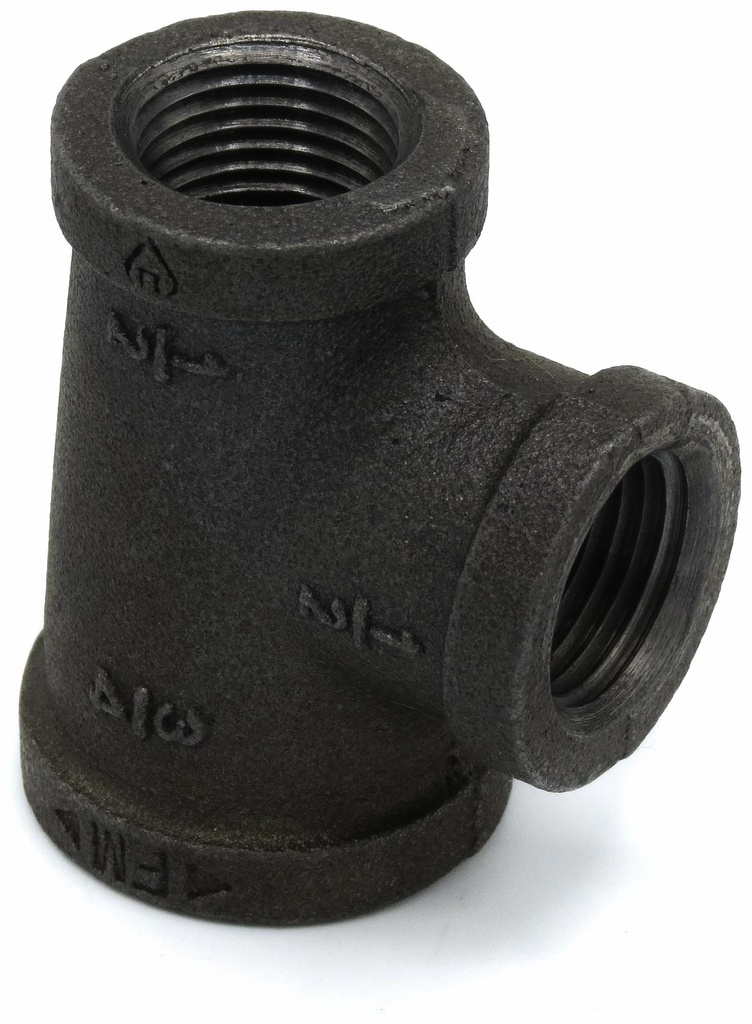 1-1/4X1/2X3/4     STD.BLK. TEE