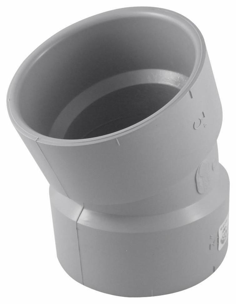 3"x22 1/2D PVC DWV ELBOW HxH SYSTEM 15