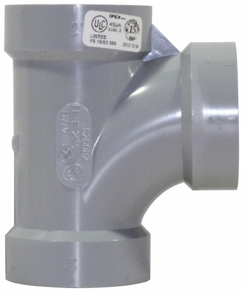 2" PVC DWV SAN TEE HxHxH SYSTEM 15