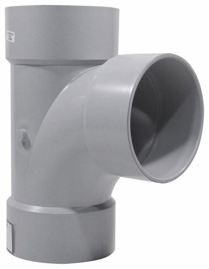 6" PVC DWV SAN TEE HxHxH SYSTEM 15