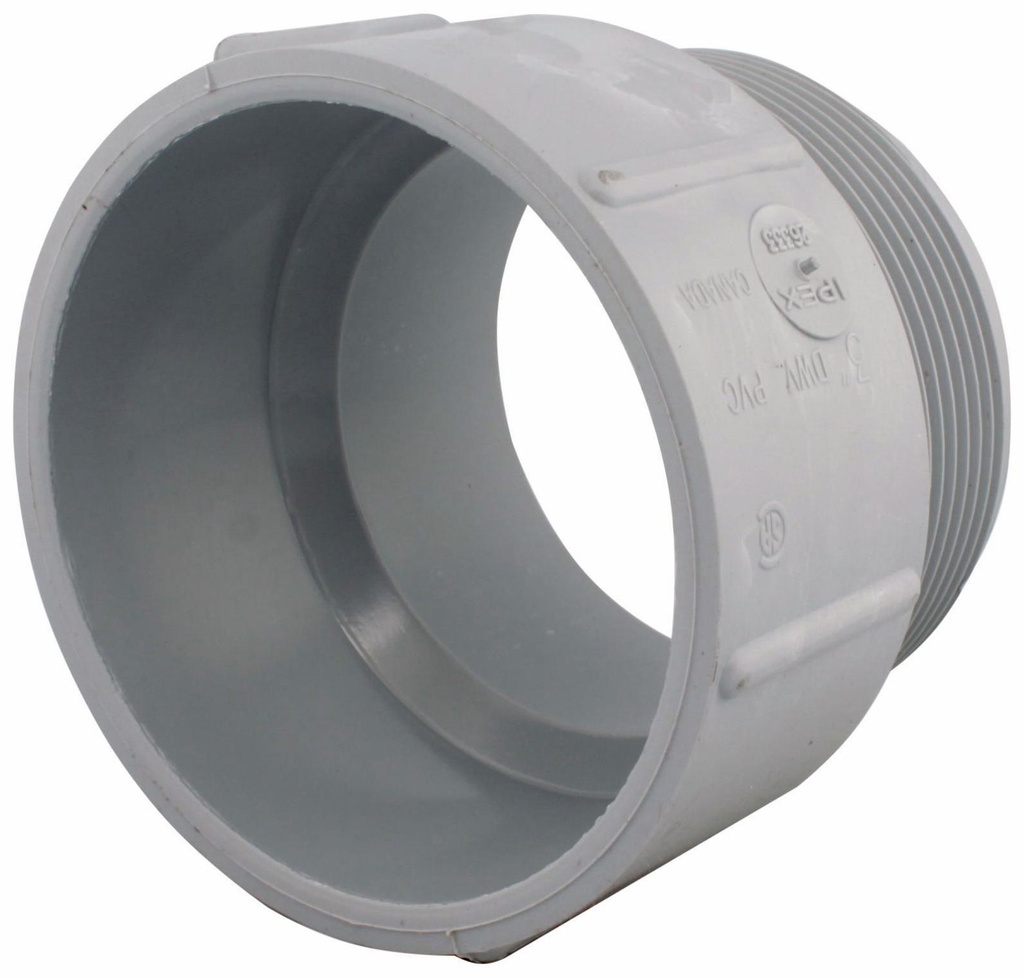 3" PVC DWV MALE ADPT HxMPT SYSTEM 15