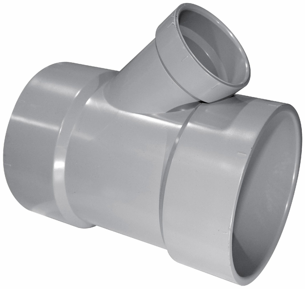 2"x1 1/2"x1 1/2"x45D PVC DWV WYE HxHxH SYSTEM XFR